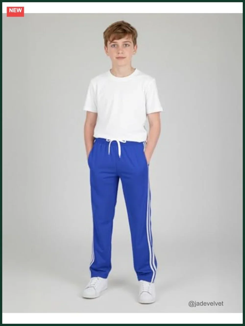Boys' Tricot Sweatpants with Pockets – Athletic Joggers for Kids Teens